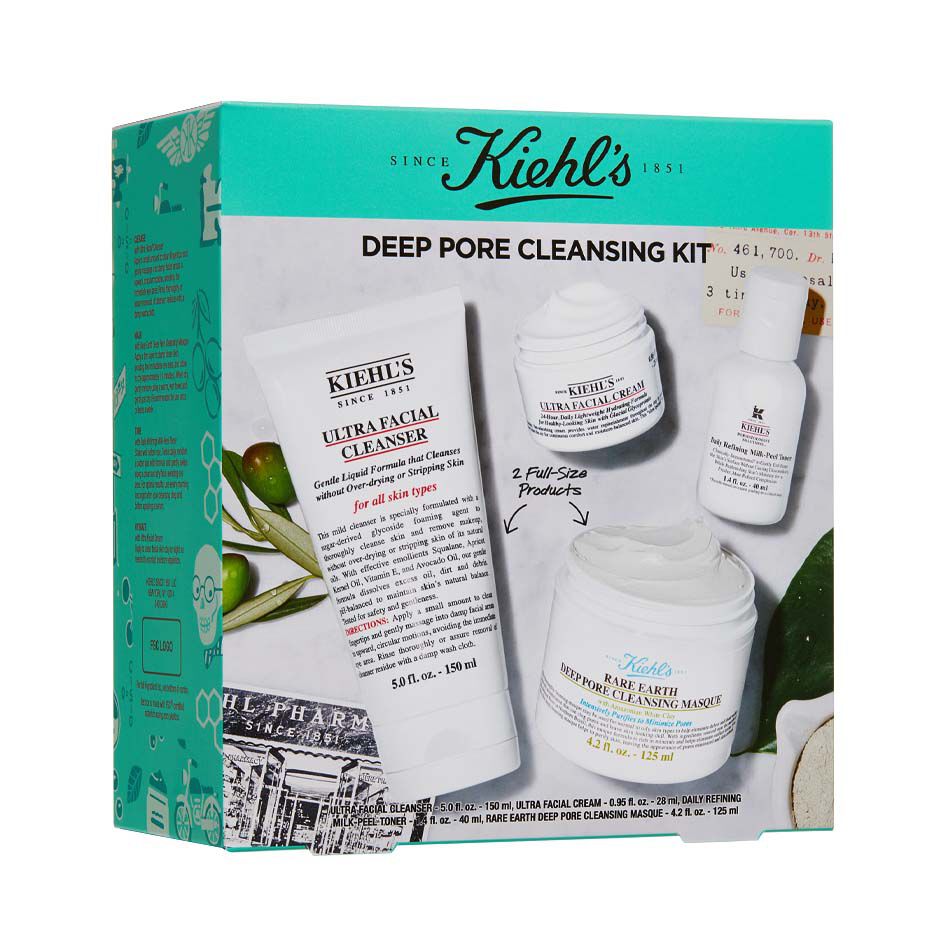 Kiehls Deep Pore Cleansing Skincare Gift Set 58$